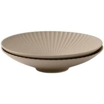 Набор тарелок Magistro Jarwah «Lausanne» 21,5х5 см бежевый цвет, 2 шт