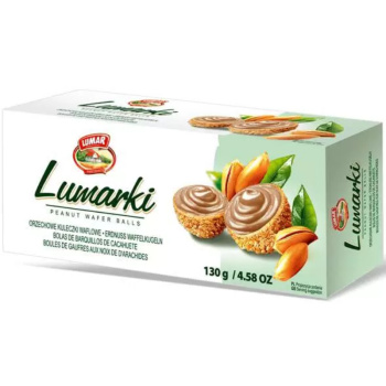 Шарики вафельные Lumarki Lumar с арахисовой начинкой, 125г