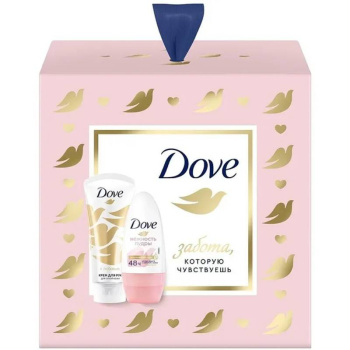Набор Dove С Любовью для вас (Дезодорант шариковый 50мл + Крем для рук 50мл) 