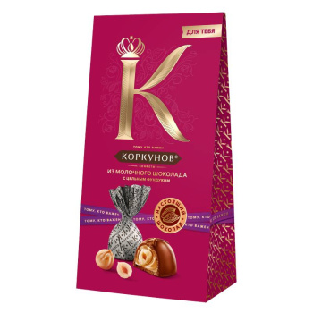 Конфеты А.Коркунов Молочный шоколад, 64г 