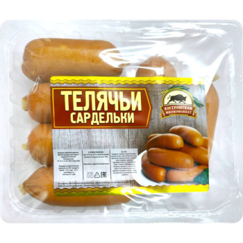 Сардельки Телячьи 420г Костромской Мясокомбинат 
