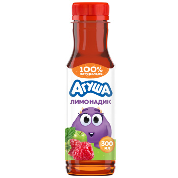 Лимонадик Агуша 300мл яблоко-малина-мелисса