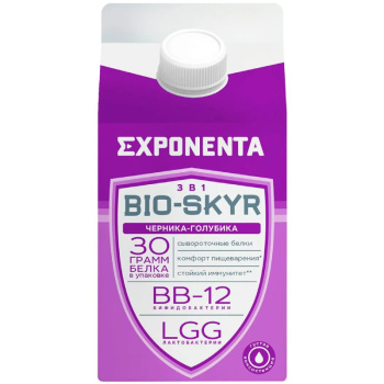 Напиток кисломолочный Exponenta Bio-Skyr черника-голубика, 500г