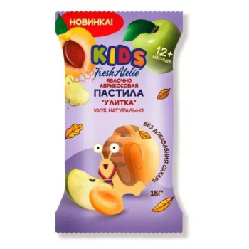 Пастила Fresh Atelie Kids Пастилки Яблочно-Абрикосовые для детей раннего возраста, 15г