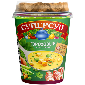 Суперсуп гороховый с беконом и гренки Русский продукт, 45г