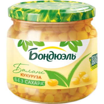 Кукуруза Бондюэль без сахара, 360г