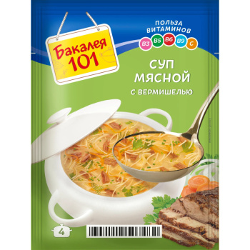 Суп Мясной с вермишелью Русский Продукт, 60г