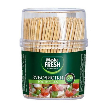 Зубочистки деревянные Master Fresh, 500шт