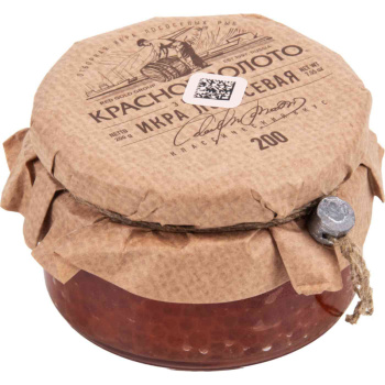 Икра лососевая Красное золото горбуша, 200г