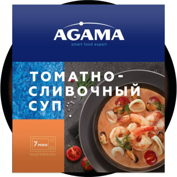 Суп Agama Томатно-сливочный с морепродуктами, 250г