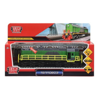 ТРАНСМАШХОЛДИНГ ЛОКОМОТИВ 19 см, модель металлическая, свет-звук