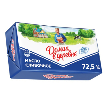 Масло сливочное Домик в Деревне 72,5% 180г БЗМЖ