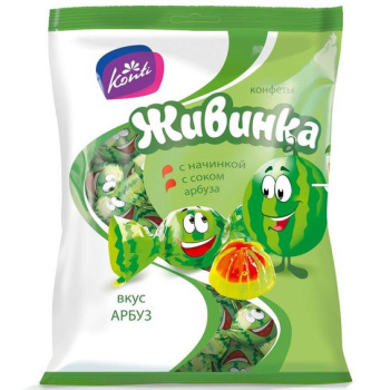 Конфеты желейные Живинка вкус арбуз 250г