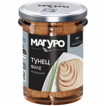 Филе тунца Магуро в оливковом масле, 200г