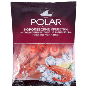 Креветки королевские неразделанные 50 70 Polar, 500г