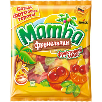 Жевательный мармелад Мамба Фруктовый Микс 72г