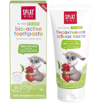 Зубная паста SPLAT Kids 2-6 лет Земляника-Вишня 50мл