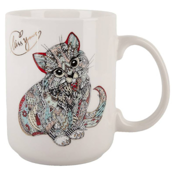 Кружка Kitty, фарфор, 380мл 