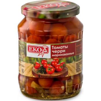 Томаты черри маринованые ЕКО, 680г