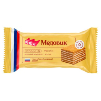 Пирожное протеиновое Медовик без сахара, 40г 