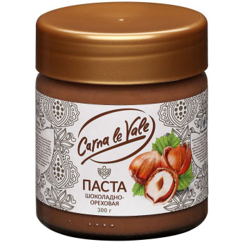 Паста Carna le Vale шоколадно-ореховая, 300г 