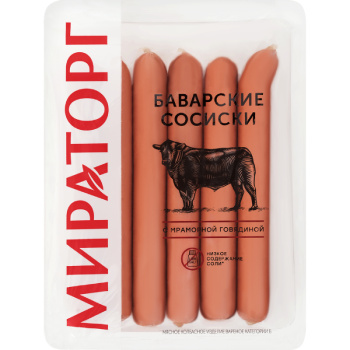 Сосиски Баварские Мираторг, 350г 