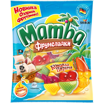 Жевательный мармелад Мамба Команда пиратов 70г