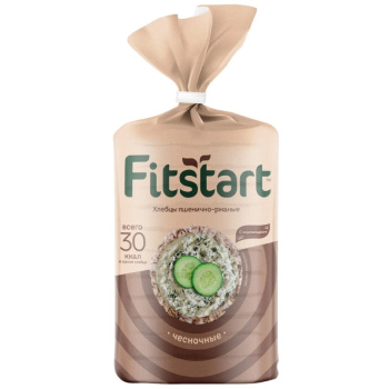 Хлебцы Fitstart пшенично-ржаные чесночные, 90г