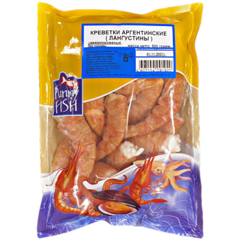 Креветки Аргентинские Funny Fish лангустины свежемороженые, 500г 