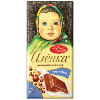 Шоколад молочный пористый Красный Октябрь Алёнка, 95г