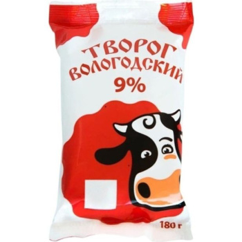 Творог Вологодский 9% 180г БЗМЖ Северное молоко