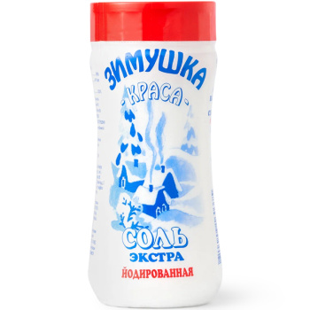 Соль Экстра йодированная Зимушка Краса в шейкере, 500г