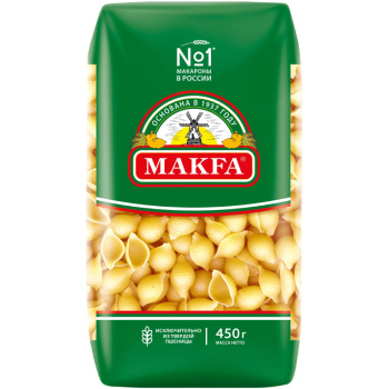 Макароны Макфа Ракушки 450г