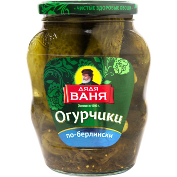Огурчики Дядя Ваня маринованные По-Берлински, 680г