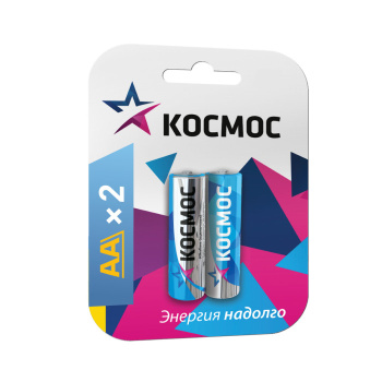 Батарейки Космос LR6 2 BL KOCLR62BL блистер 2шт