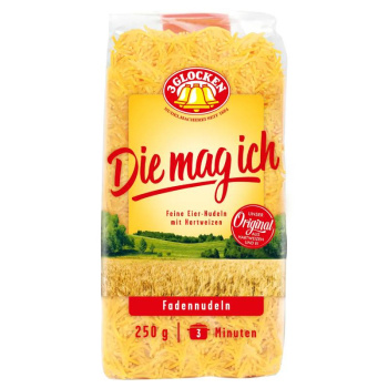 Макароны 3 Glocken Fadennudeln Эти Я Люблю Мелкая вермишель, 250г