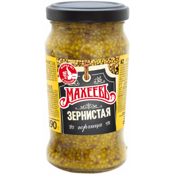 Горчица Махеевъ Зернистая, 190г