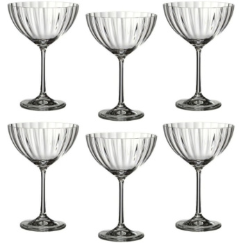 Набор бокалов для мартини WATERFALL 6шт, 340мл