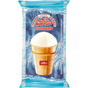 Мороженое пломбир Свитлогорье 105г Ваниль БЗМЖ