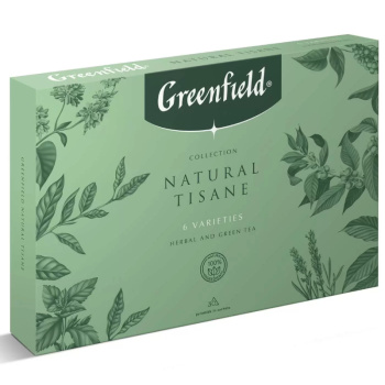 Набор Чай Гринфилд Нэйчерал Тизан, 6 видов пирамидок, 54г