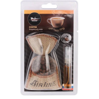 Ароматизатор Кофе в мешочке со спреем бодрящий кофе AFCO198