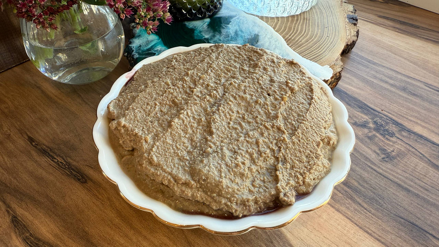 Куриный паштет с яблоком и сливками